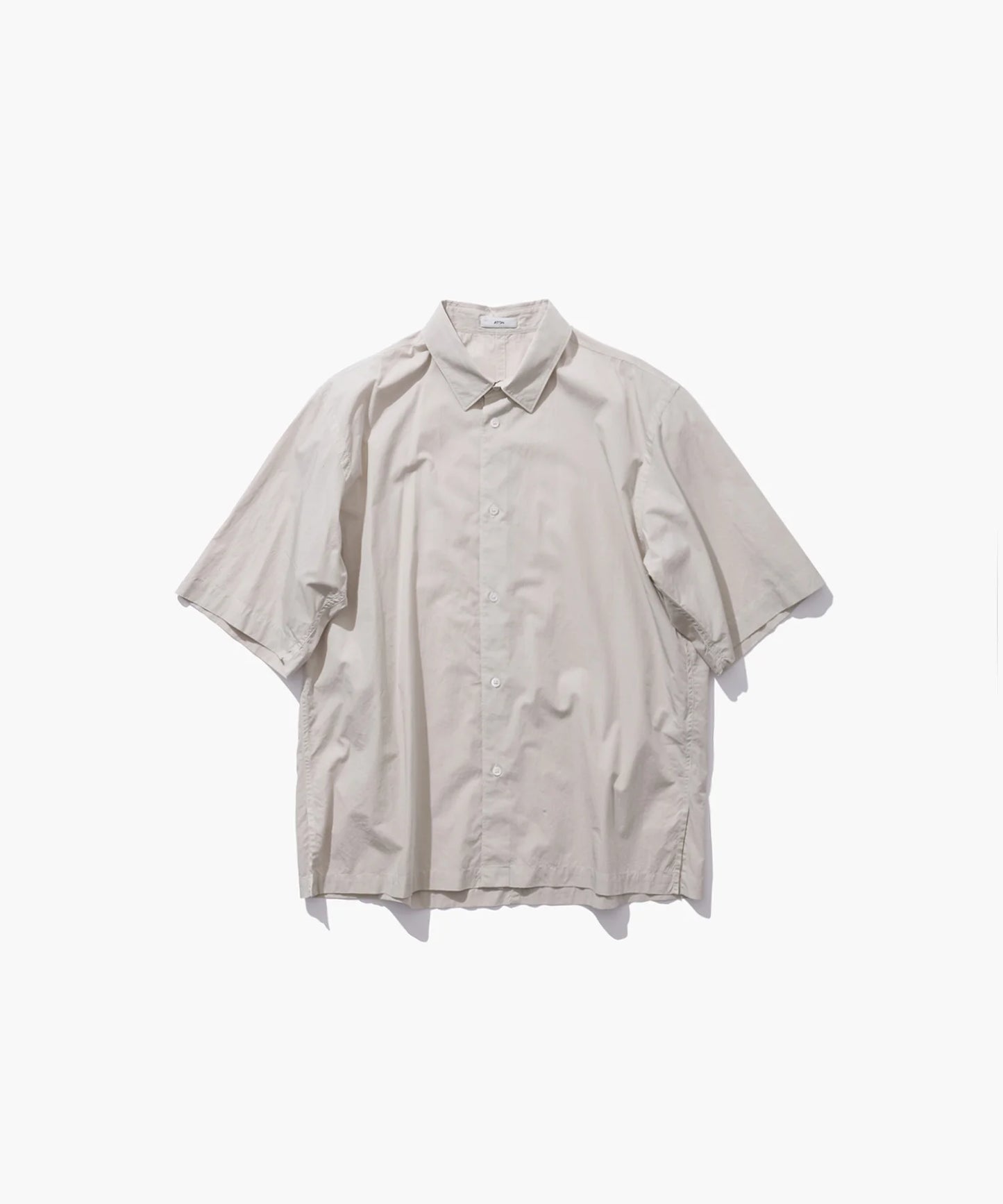 Shrink Cotton Lawn Half Sleeve Shirt Beige