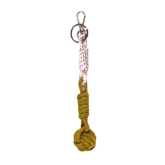 Ball Key Ring Olive-Pink