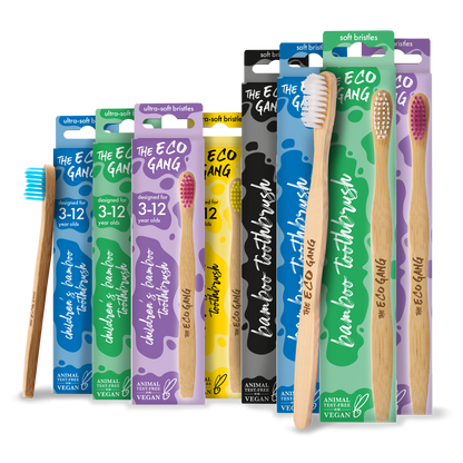 Medium Bamboo Toothbrush Blue