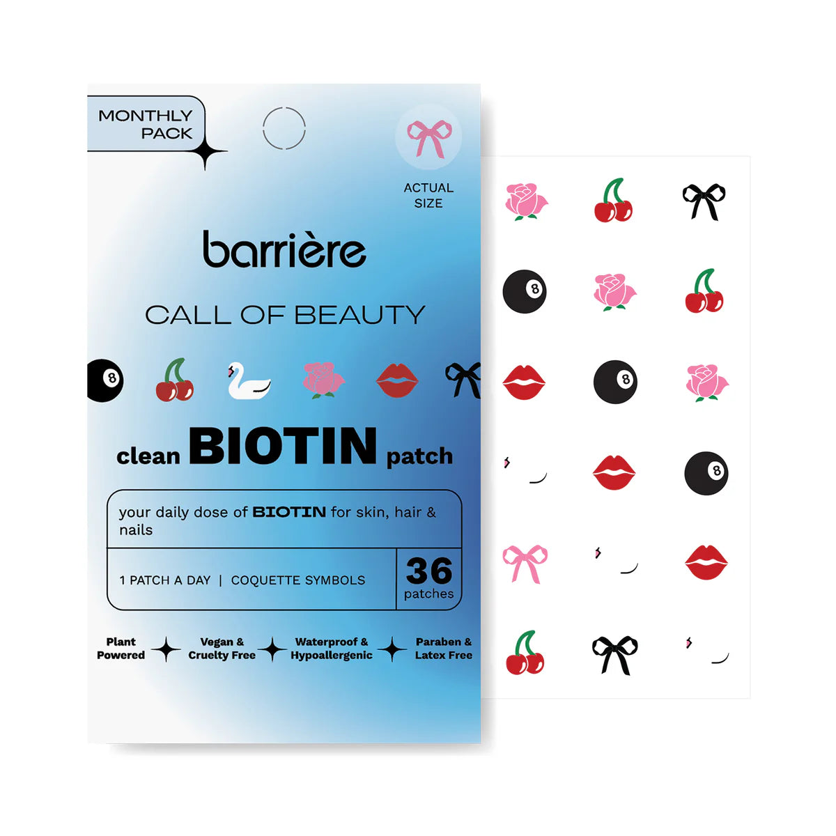 Call of Beauty Biotin Patch Coquette Symbols