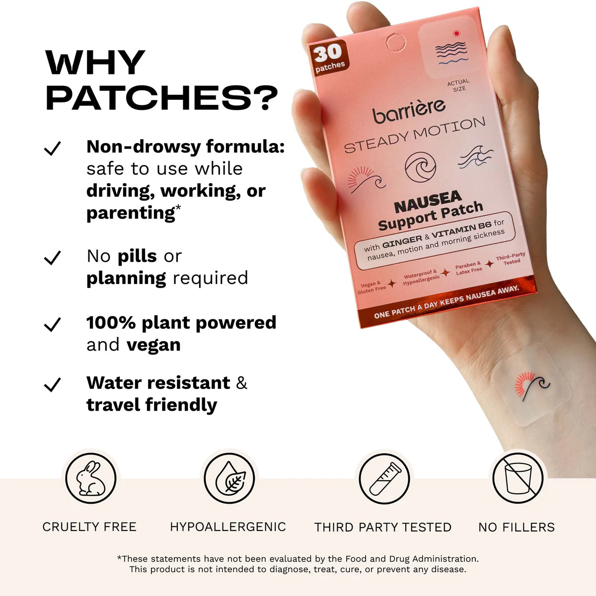 Steady Motion Nausea Relief Patch