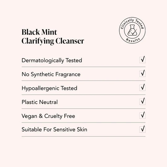 Black Mint Charcoal + Rhassoul Clarifying Cleanser