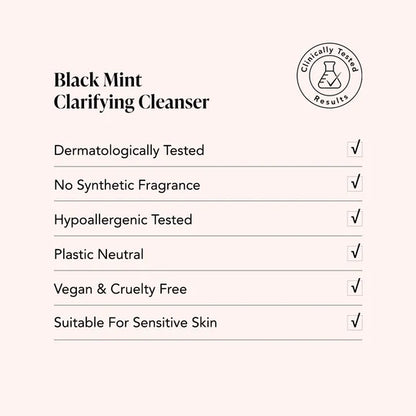 Black Mint Charcoal + Rhassoul Clarifying Cleanser