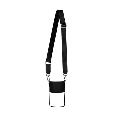 Water Bottle Holder Strap Black/Silver