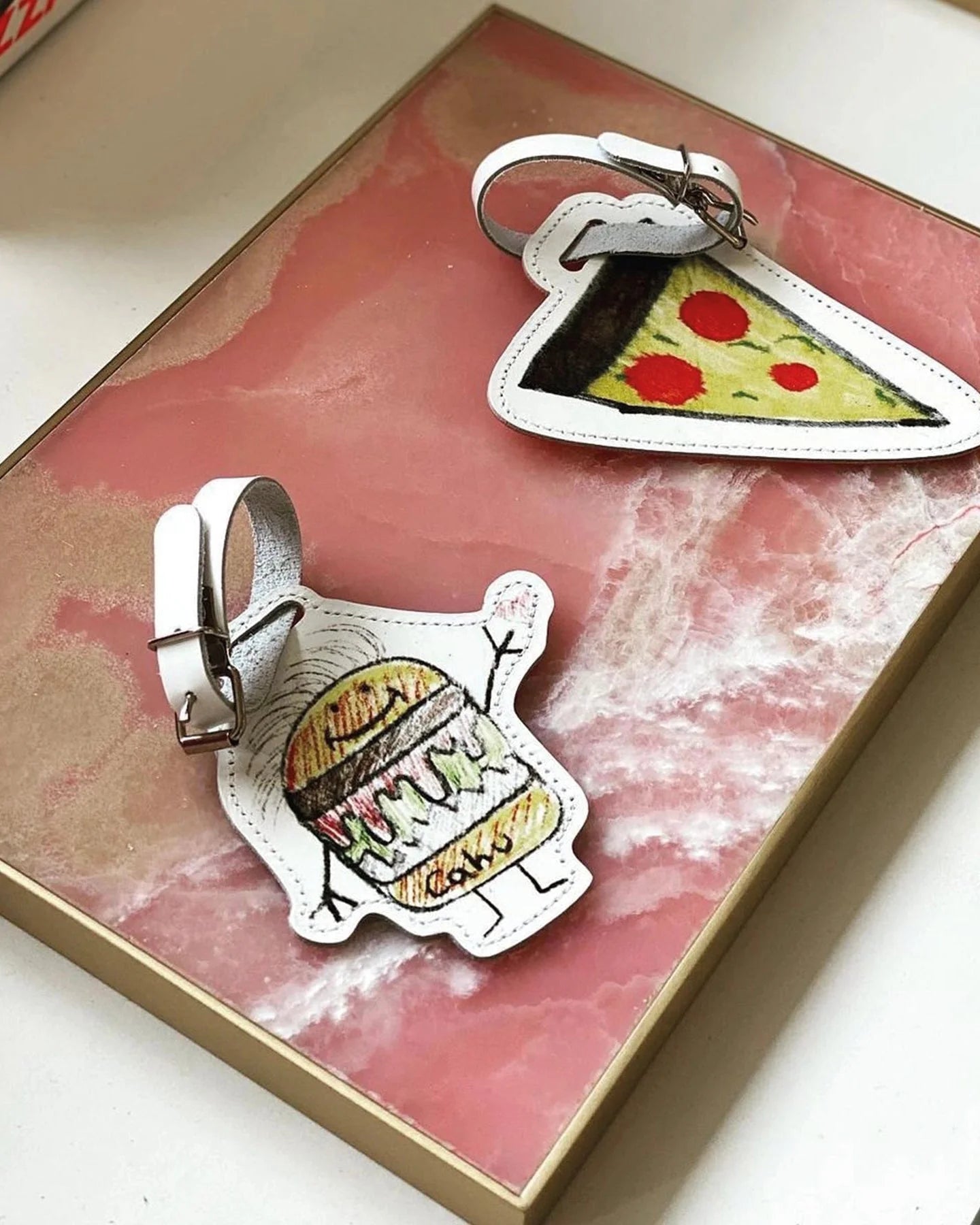 Pizza Luggage Tag