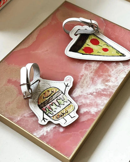 Pizza Luggage Tag