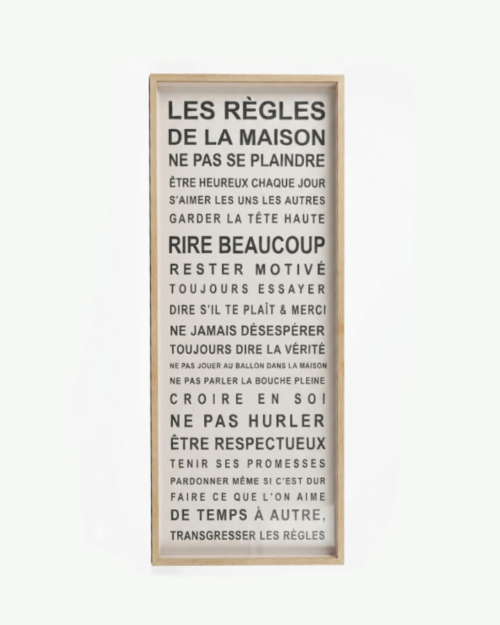 Poster in French