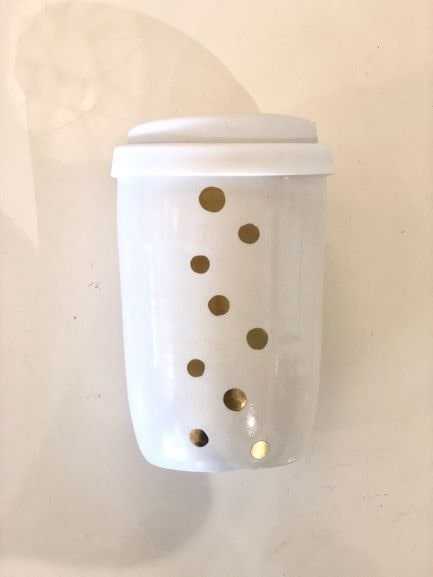 Gold Dot Coffee Cups