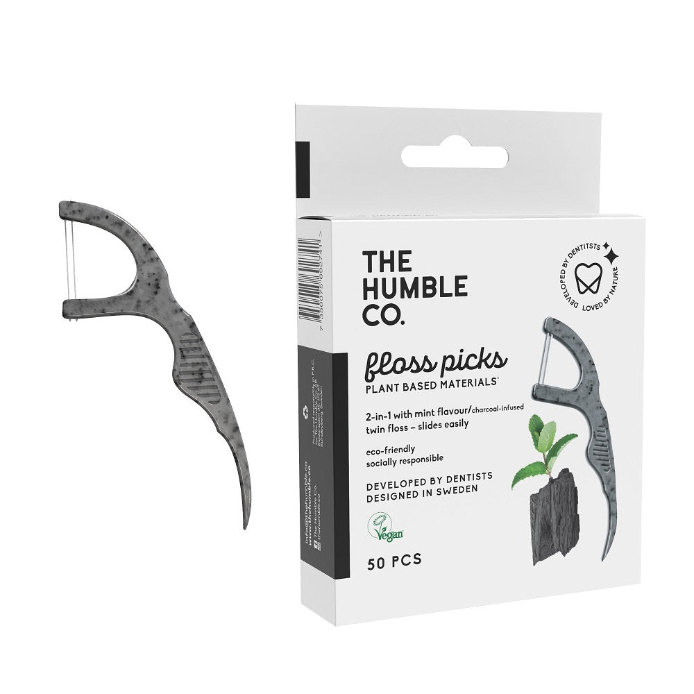 Charcoal Humble Floss Picks