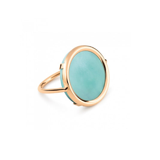 Amazonite Disc Ring