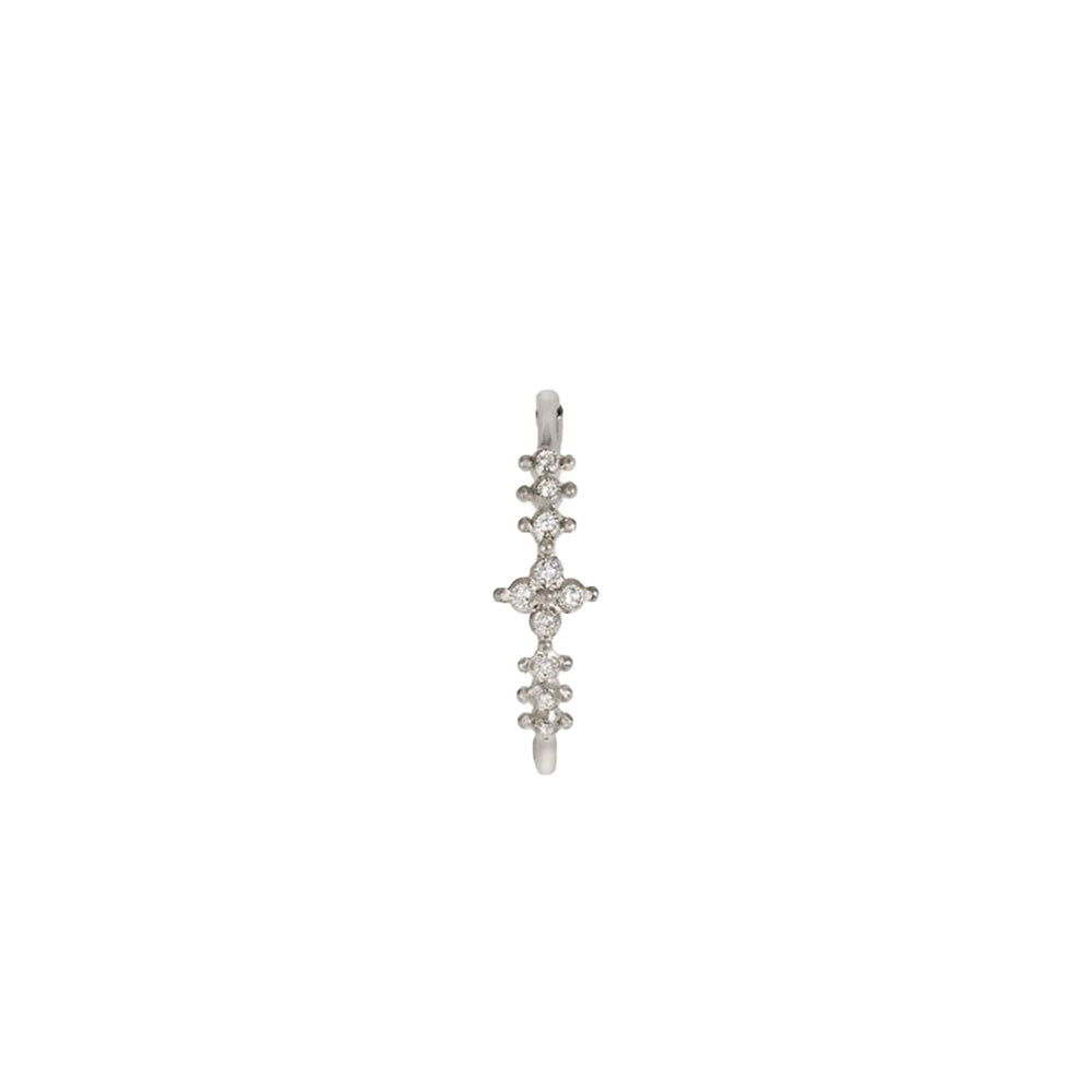 Darling Flower Single Earring WG