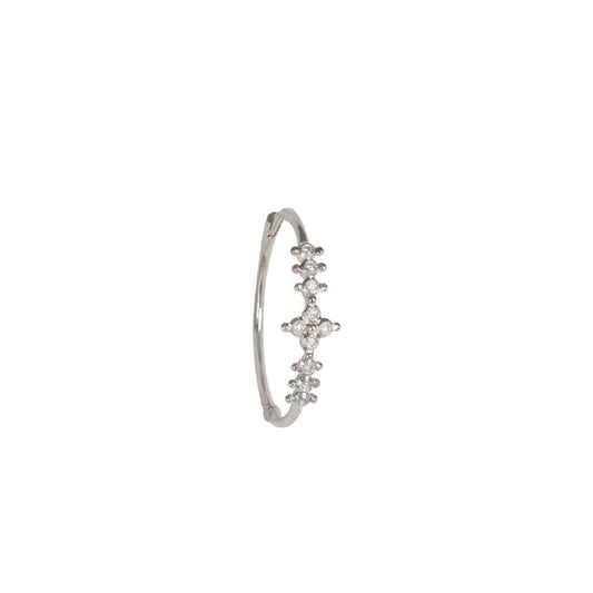 Darling Flower Single Earring WG