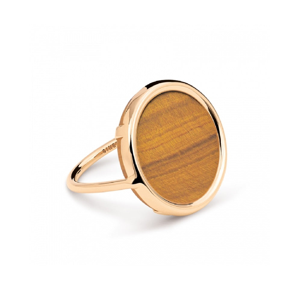 Ever Disc Ring Tiger Eye