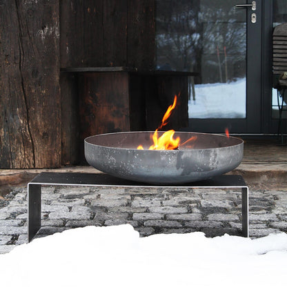Fire Bowl with Bench Set