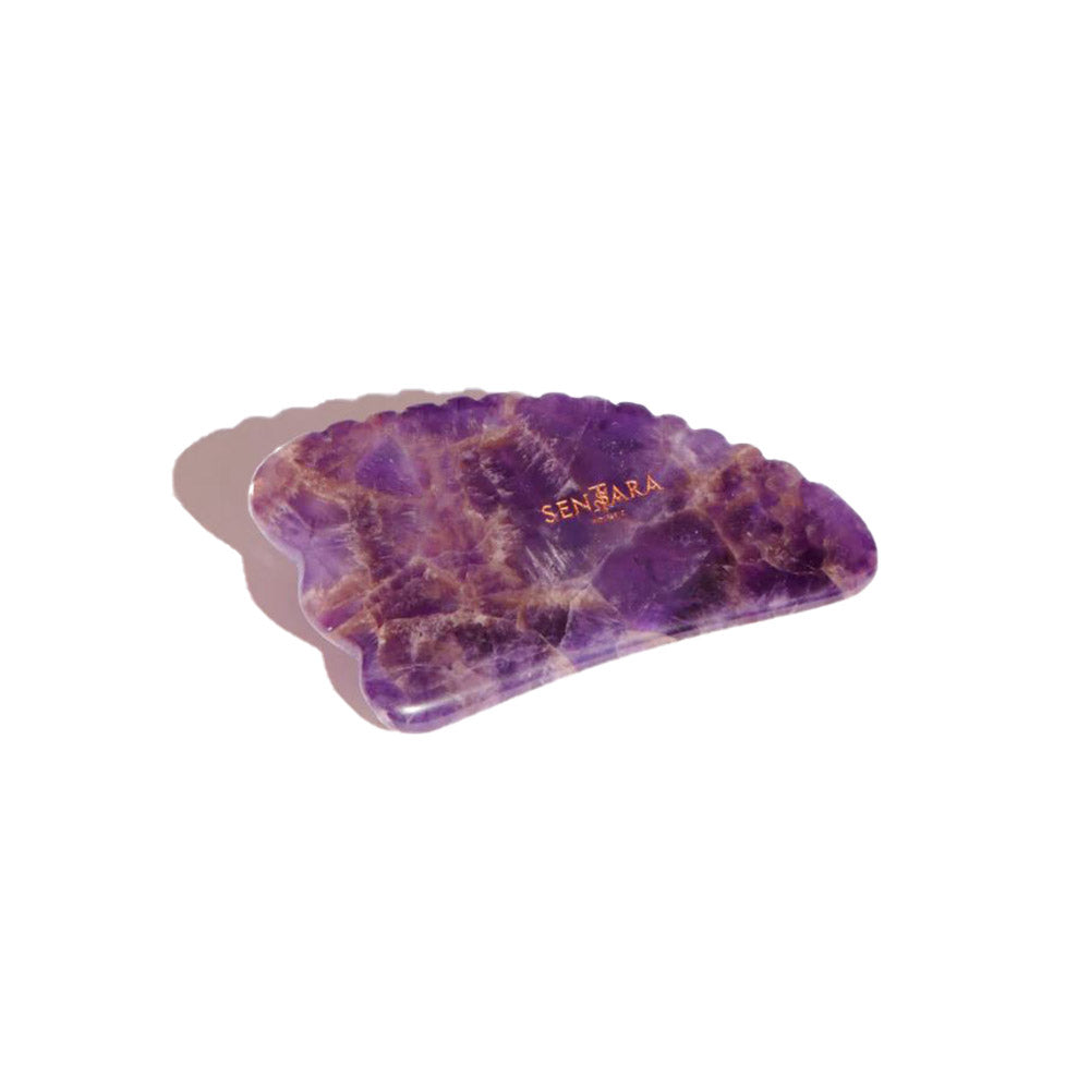 Amethyst Heart Tooth Gua Sha Massager