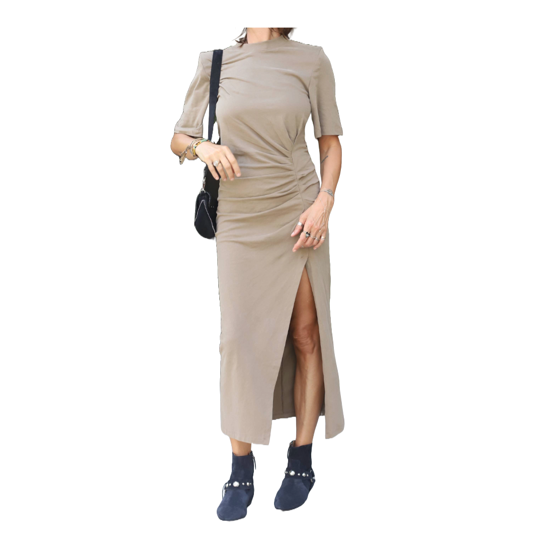 Lexia Dress - Light Khaki