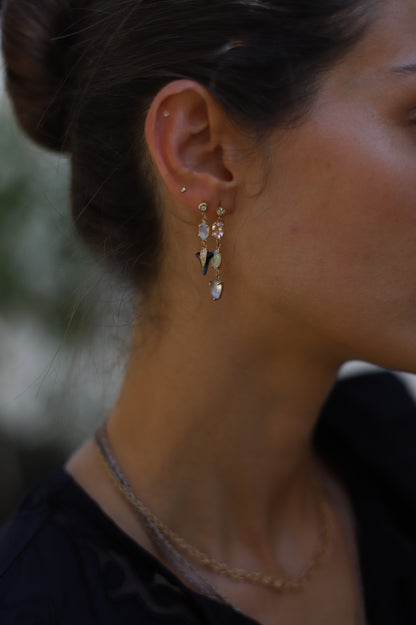 Baby Shark Tooth Drop Stud Earring