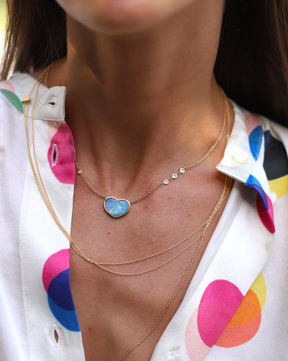 Opal Heart Necklace