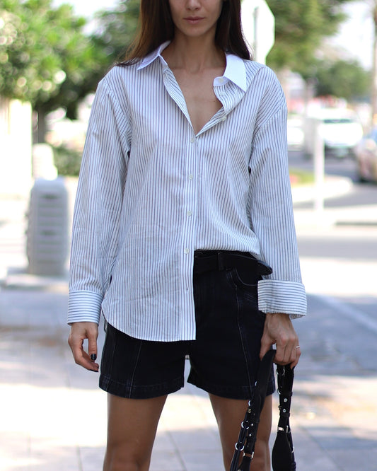 Fabrilane Shirt Ecru/Black