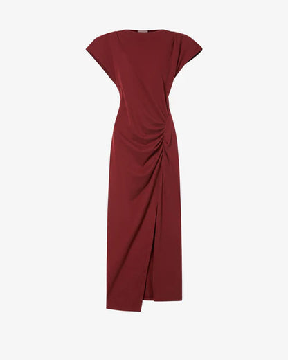 Nadela Jersey Maxi Dress Burgundy