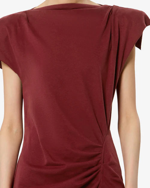 Nadela Jersey Maxi Dress Burgundy