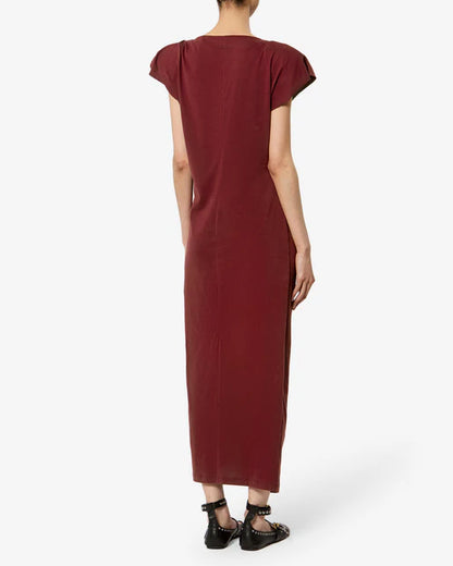 Nadela Jersey Maxi Dress Burgundy