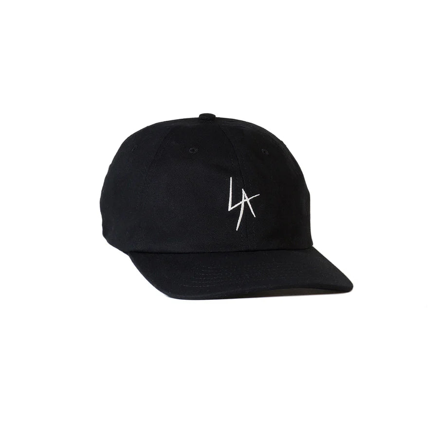 LA Slash Snapback Cap Washed Black