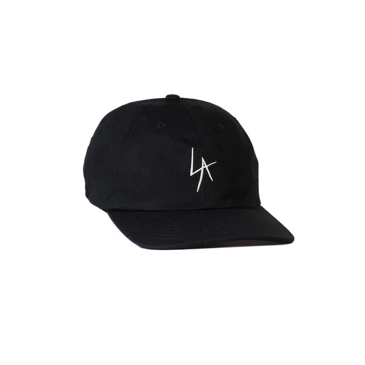 LA Slash Snapback Cap Washed Black