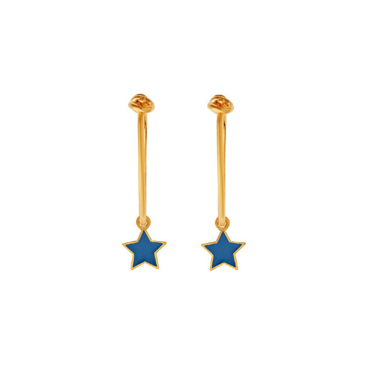 Little Star Hoops Blue