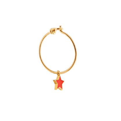 Little Star Hoops Orange