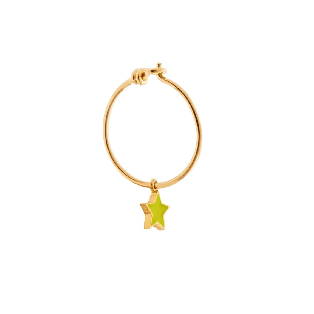 Little Star Hoops Yellow