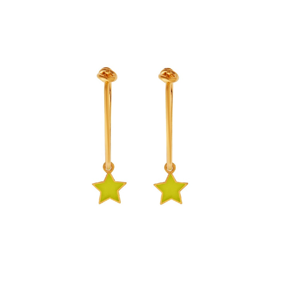 Little Star Hoops Yellow