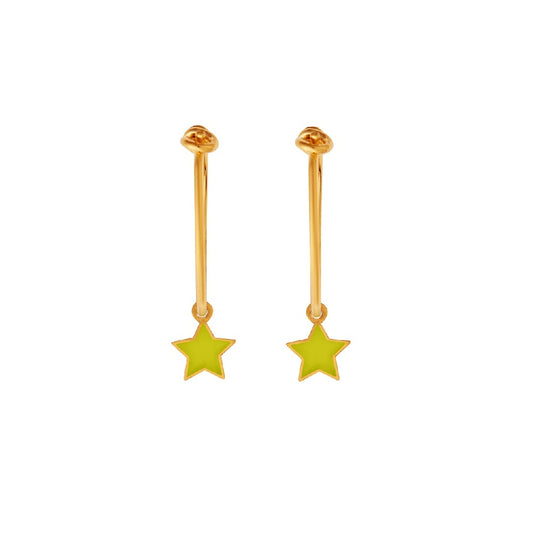 Little Star Hoops Yellow