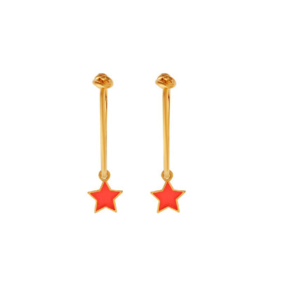 Little Star Hoops Orange