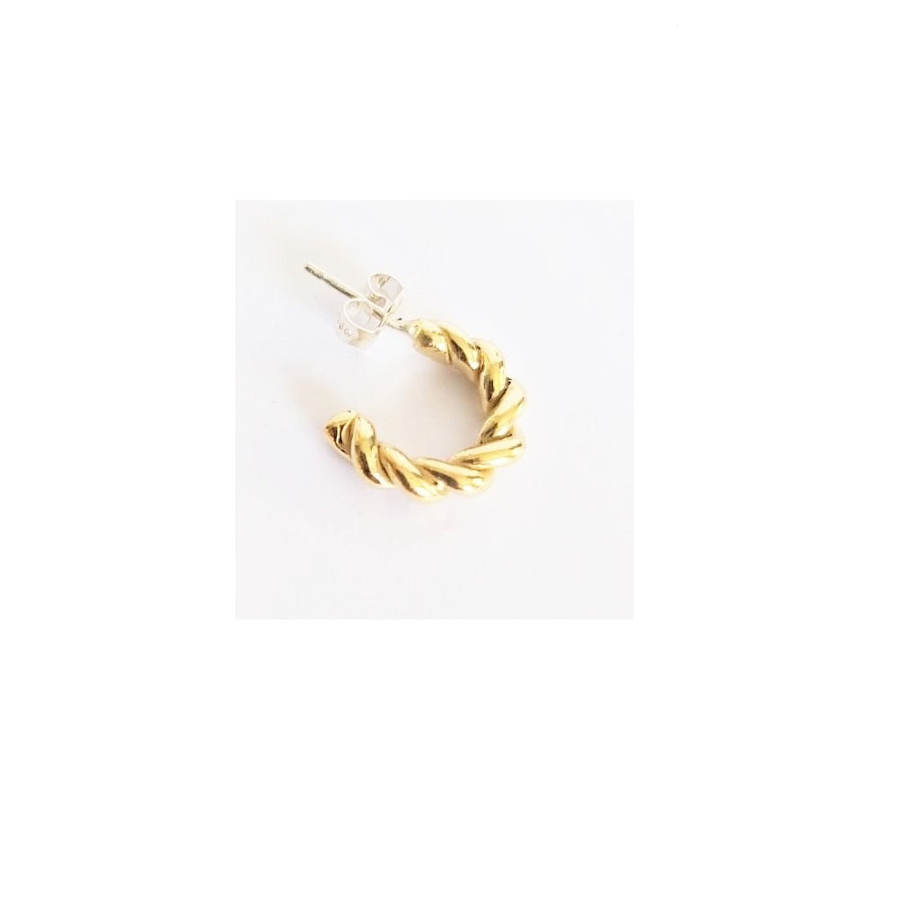 Interlaced Hoops Small Single Earring