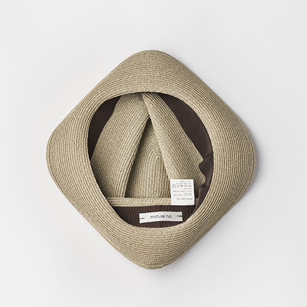 Abaca Leather Belt Hat