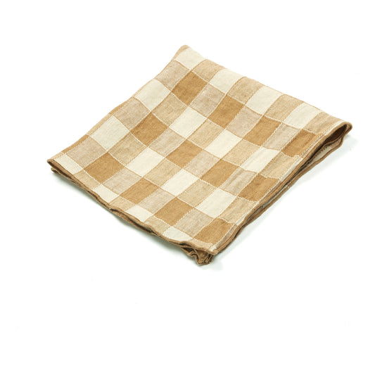 Vichy Canvas Napkin Paille