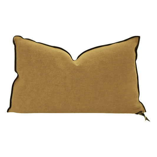 Vise Versa Black Line Cushion Ocre