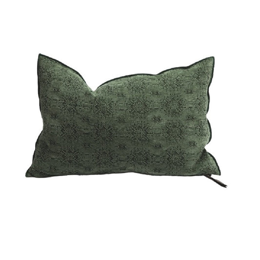 Vise Versa Jacquard Cushion Khaki