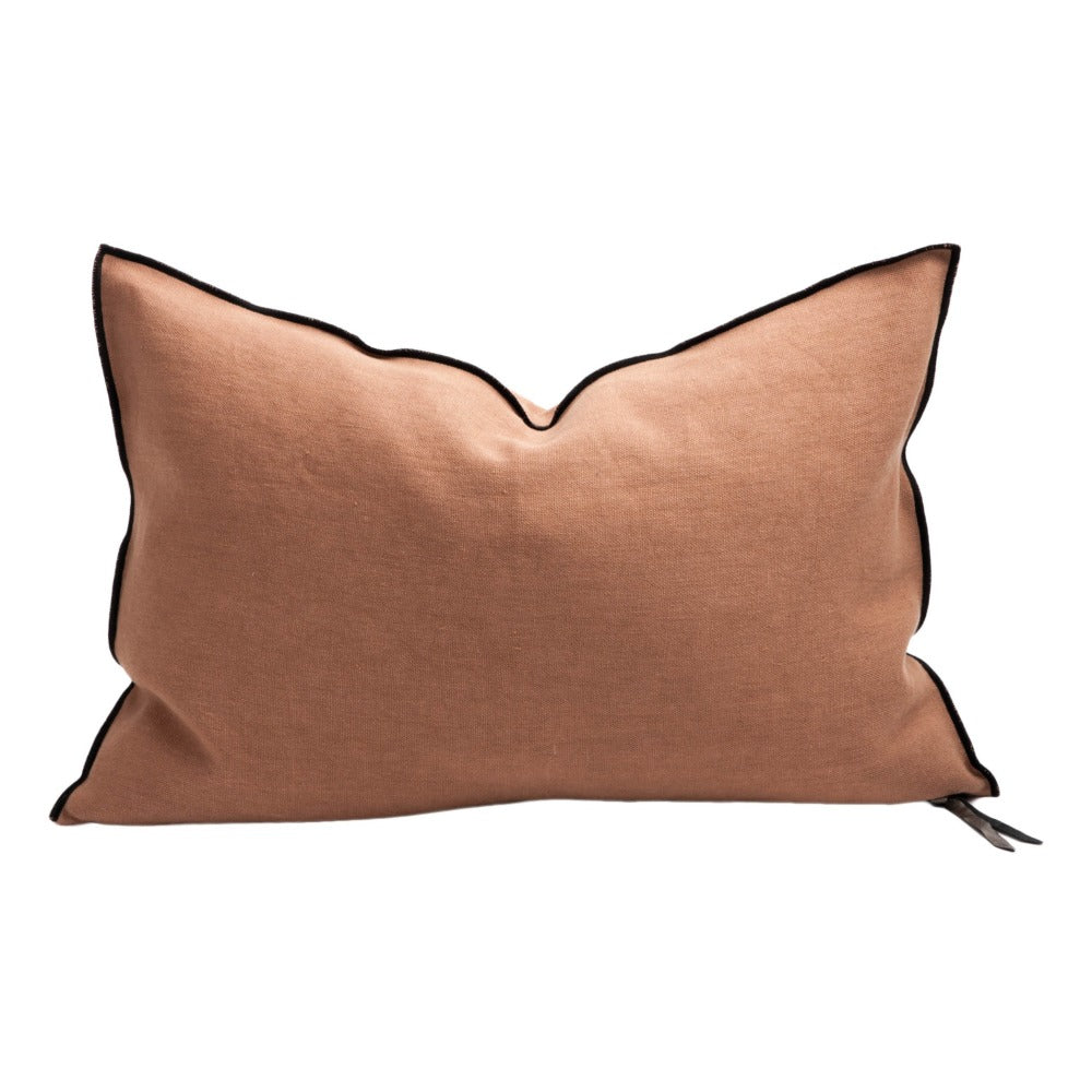 Vise Versa Black Line Cushion Terracotta