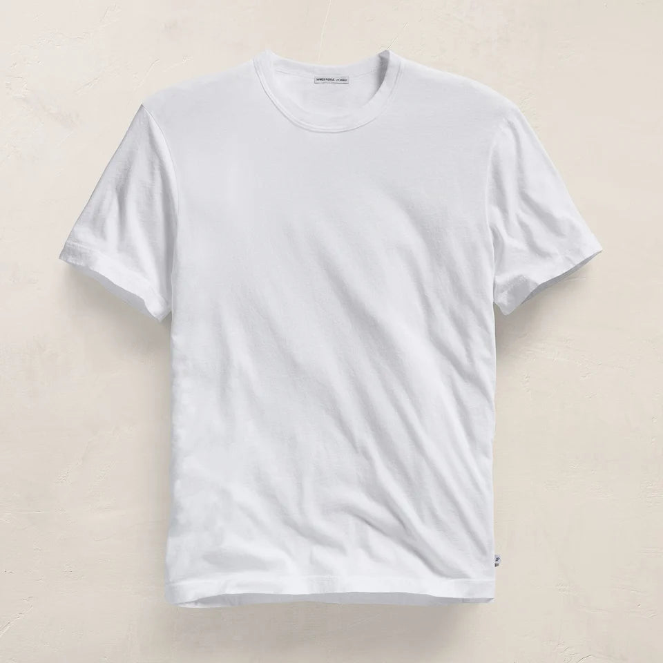 Short Sleeve Crew Neck Tee White