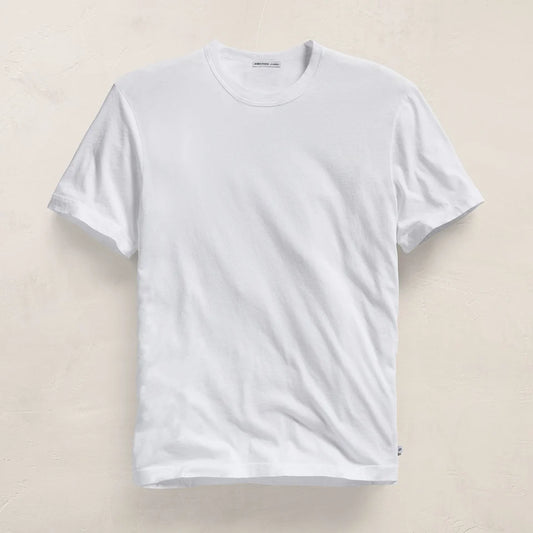 Short Sleeve Crew Neck Tee White