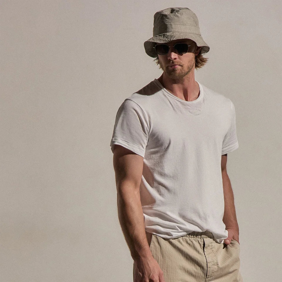 Short Sleeve Crew Neck Tee White