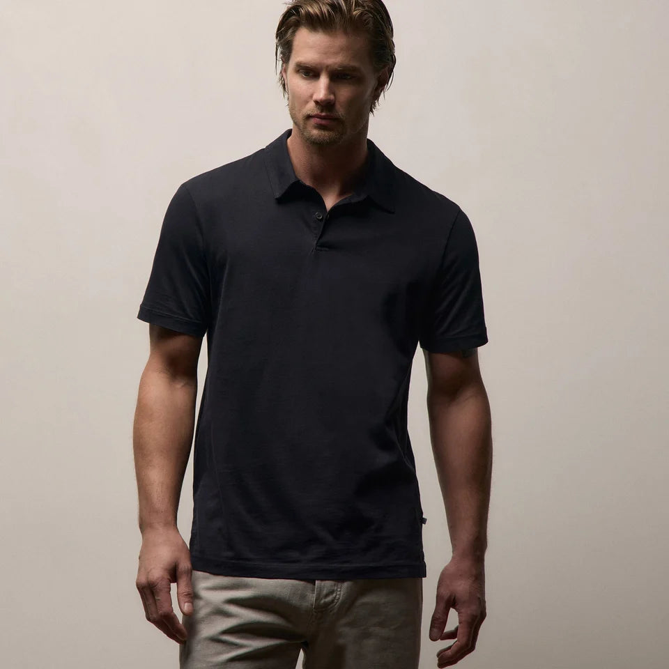 Sueded Jersey Polo Deep