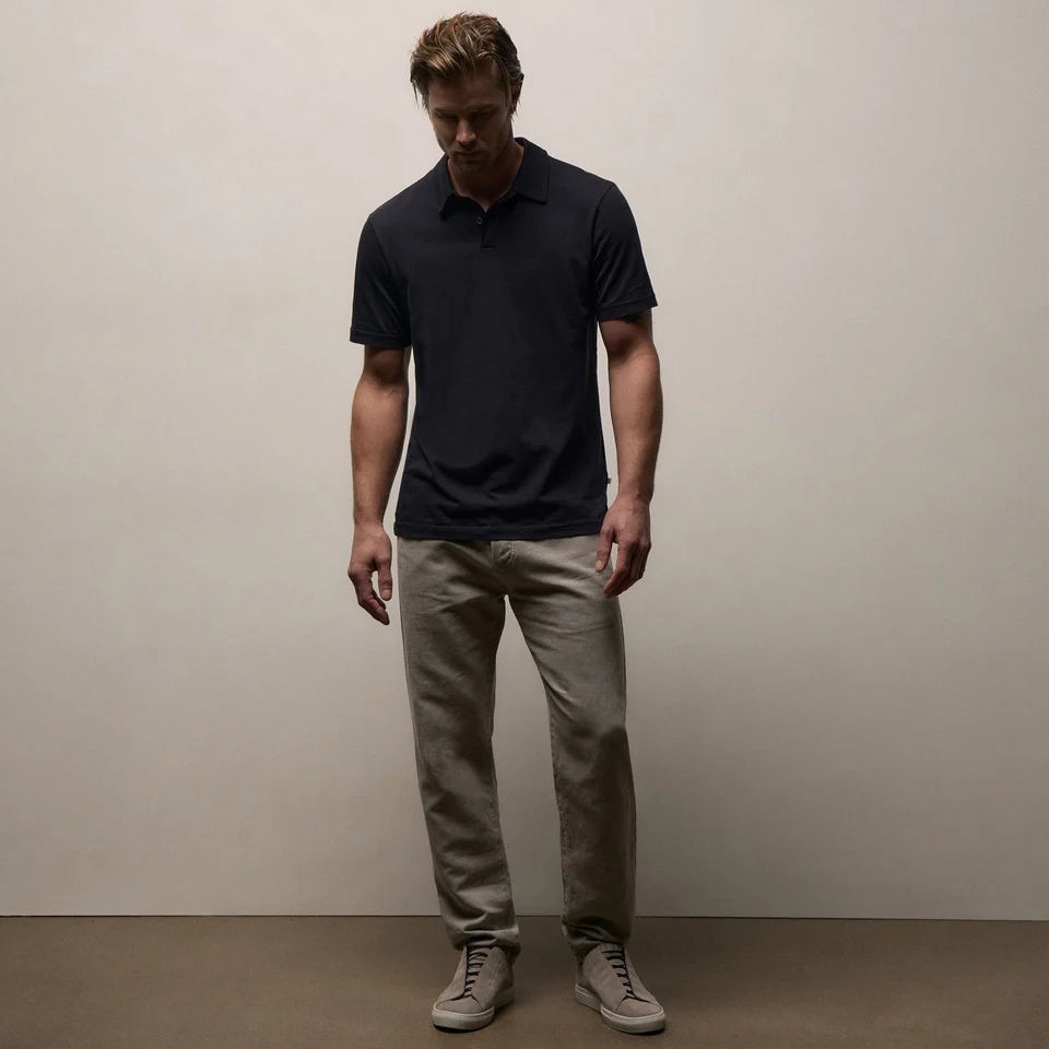 Sueded Jersey Polo Deep