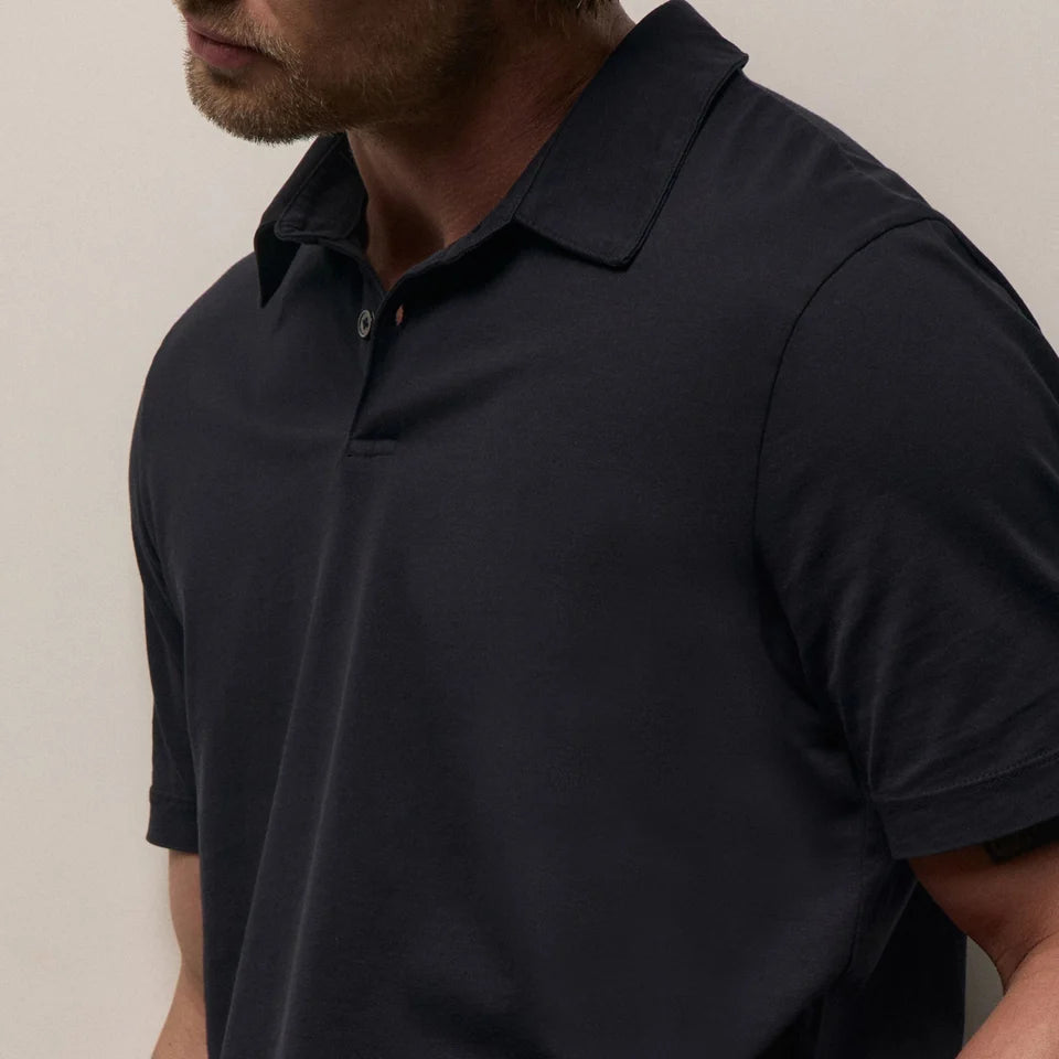 Sueded Jersey Polo Deep