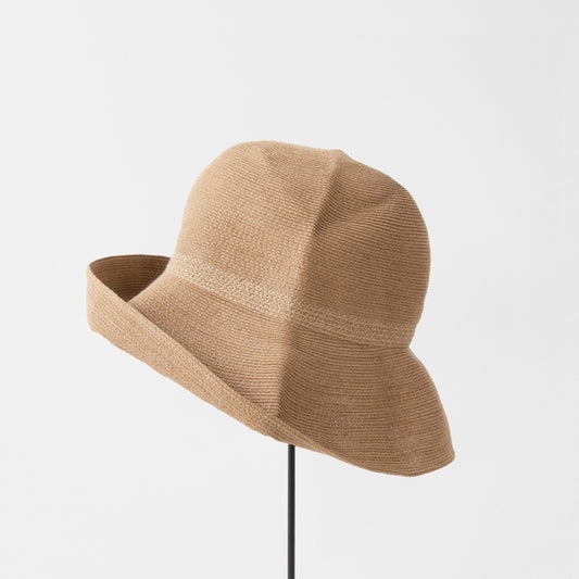 Paper Braid Hat - Brown Mix