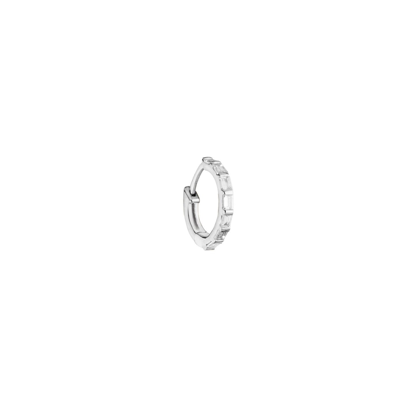 Baguette Hoop Single Earring