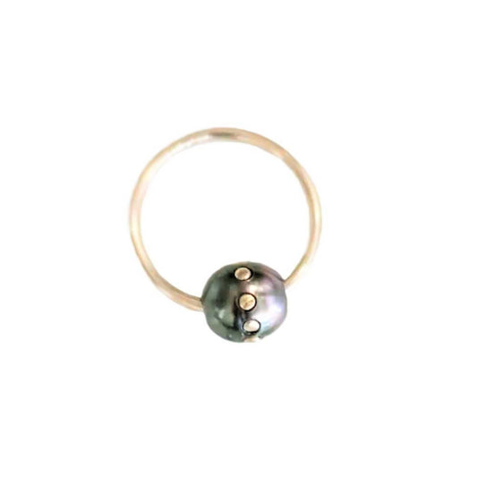 Pearl Ring - Black