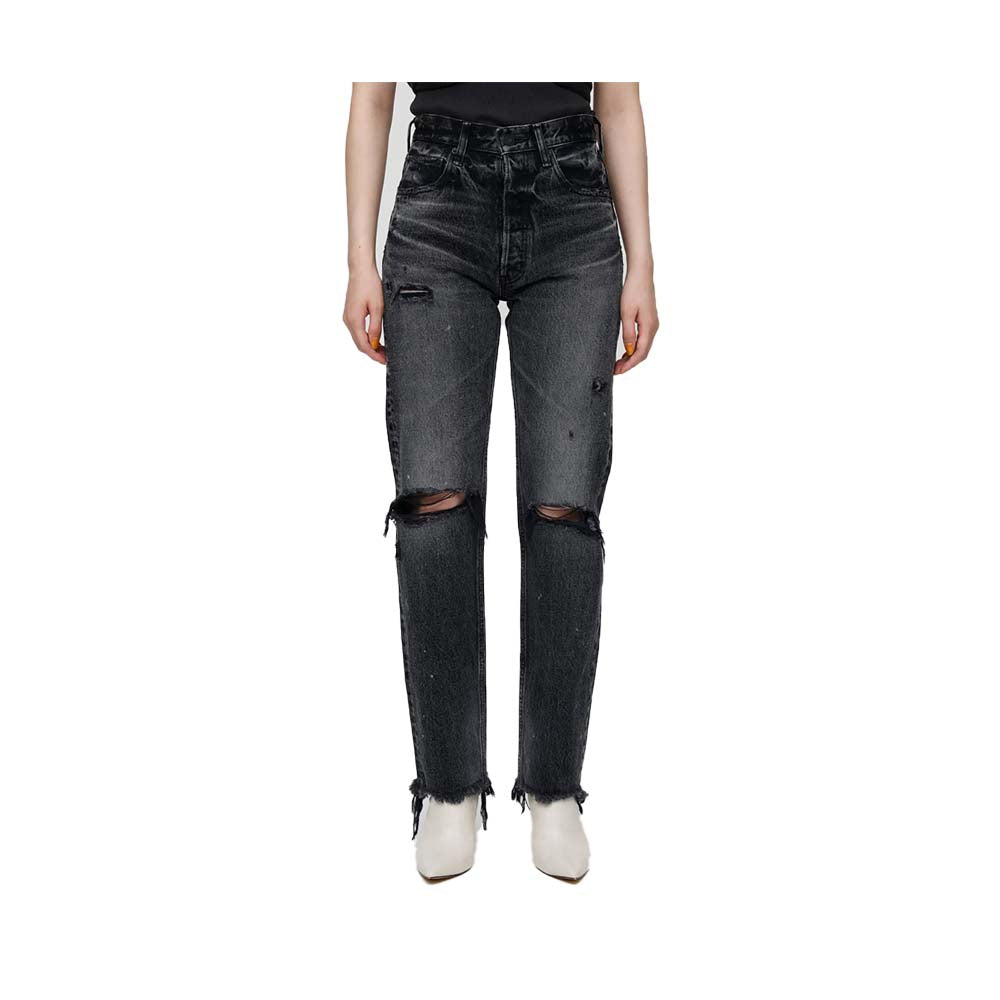 Odessa Wide Straight Jeans - Black